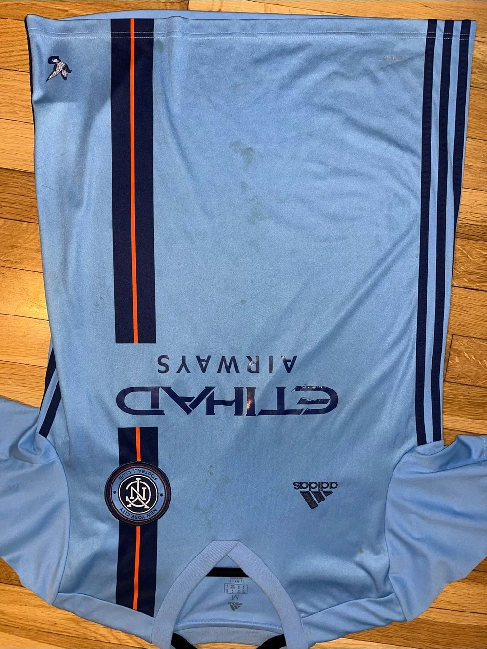 adidas Unisex New York City FC Light Blue Home Jersey (Medium)